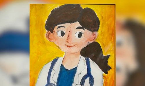 Дигитална изложба на рисунки на деца, прегледани по програма „Детско здраве“